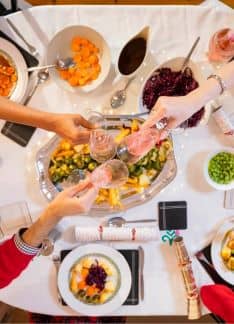 Comer vegetariano en Navidad